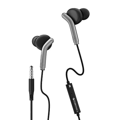 Zebronics Zeb-Bro in Ear Wired Earphones with Mic, 3.5mm Audio Jack, 10mm Drivers, Phone/Tablet Compatible Zebronics Zeb-Bro in Ear Wired Earphones with Mic, 3.5mm Audio Jack, 10mm Drivers, Phone/Tablet Compatible