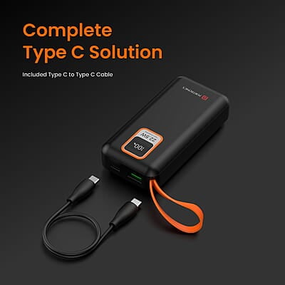 Portronics Ampbox 10K 10000 mAh Power Bank with 22.5W Fast Charging, Digital Display, Dual Output Portronics Ampbox 10K 10000 mAh Power Bank with 22.5W Fast Charging, Digital Display, Dual Output