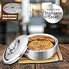 Signora ware Roti Server Casserole With Steel Lid & Glass Lid 2100 ML Signora ware Roti Server Casserole With Steel Lid & Glass Lid 2100 ML