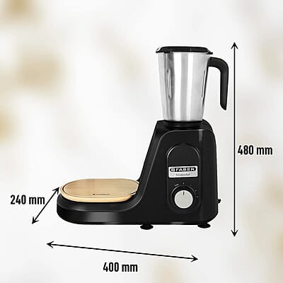 Faber 3 jar mixer grinder, 1000 watt (FMG Master Chef 1000 3J BK) with Weighing Scale, Chopping board & Spatula, Black Faber 3 jar mixer grinder, 1000 watt (FMG Master Chef 1000 3J BK) with Weighing Scale, Chopping board & Spatula, Black