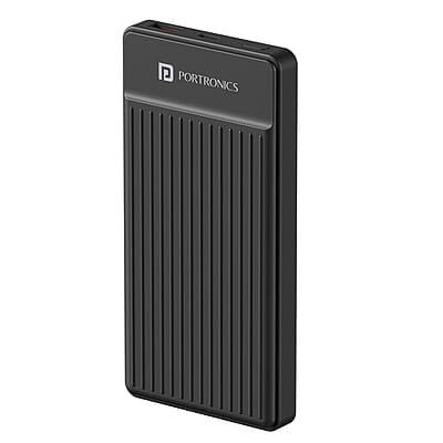 Portronics Luxcell B12 10,000mAh Ultra Slim Power Bank 12W Output USB-A Output Port & Type C Input Port Portronics Luxcell B12 10,000mAh Ultra Slim Power Bank 12W Output USB-A Output Port & Type C Input Port