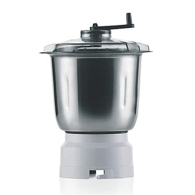 Borosil Primus II Juicer Mixer Grinder, For Juicing, Wet/Dry Mixing & Grinding, 500 Watts, 2 Jars (1.5 L Polycarbonate Blending Jar, 1 L Dry / Wet Grinder Stainless Steel Jar, Centrifugal Juicer