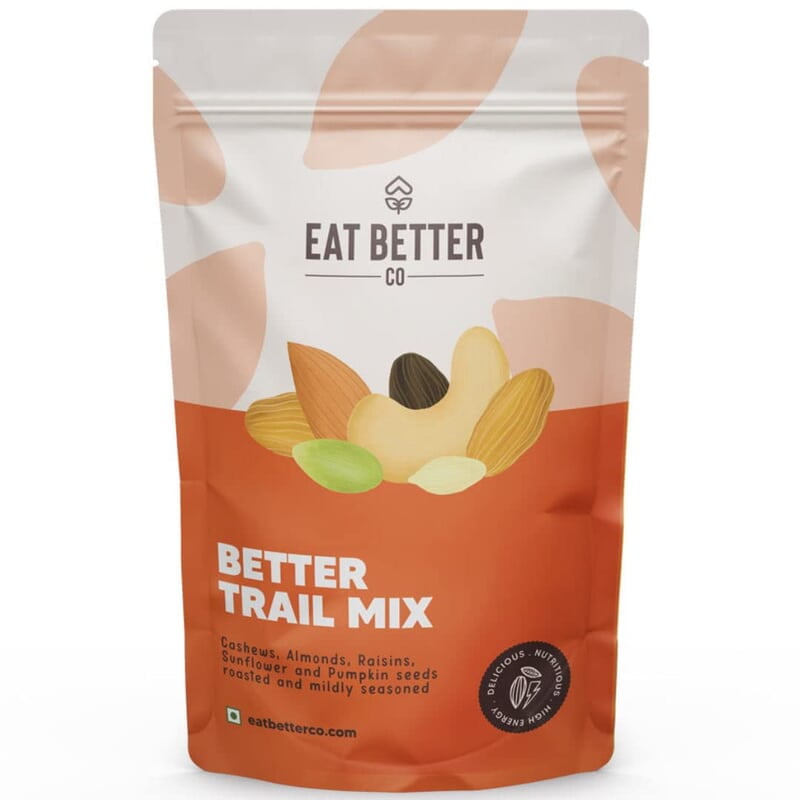 EAT BETTER CO - Premium Nut Mix - Roasted - Pistachios Cashews, Almonds, Golden & Black Raisins | Mixed Nuts & Dry Fruits | 200 gm value pack (Nuts & Seeds - Trail Mix 200 grams) EAT BETTER CO - Premium Nut Mix - Roasted - Pistachios Cashews, Almonds, Golden & Black Raisins | Mixed Nuts & Dry Fruits | 200 gm value pack (Nuts & Seeds - Trail Mix 200 grams)