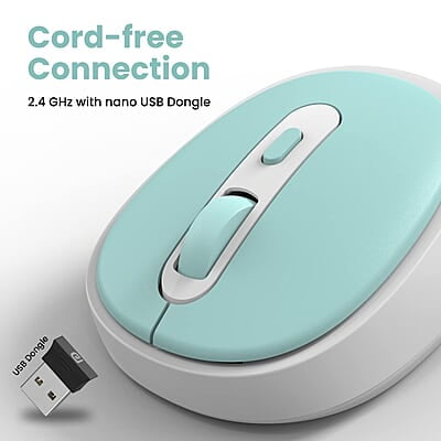 Portronics Toad 27 Wireless Mouse, Silent Buttons, 2.4 GHz with USB Nano Dongle for PC/Mac/Laptop, Auto Power saving Mode, Adjustable DPI Button Portronics Toad 27 Wireless Mouse, Silent Buttons, 2.4 GHz with USB Nano Dongle for PC/Mac/Laptop, Auto Power saving Mode, Adjustable DPI Button