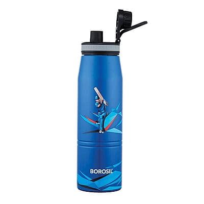 Borosil Stainless Steel Hydra Gosport Cricket - Vacuum Insulated Flask Water Bottle, 900 Milliliters Borosil Stainless Steel Hydra Gosport Cricket - Vacuum Insulated Flask Water Bottle, 900 Milliliters