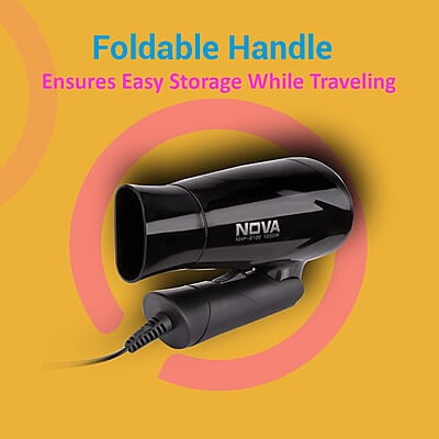 Nova NHP 8100 Silky Shine 1200 Watts Hot and Cold Foldable Hair Dryer Nova NHP 8100 Silky Shine 1200 Watts Hot and Cold Foldable Hair Dryer