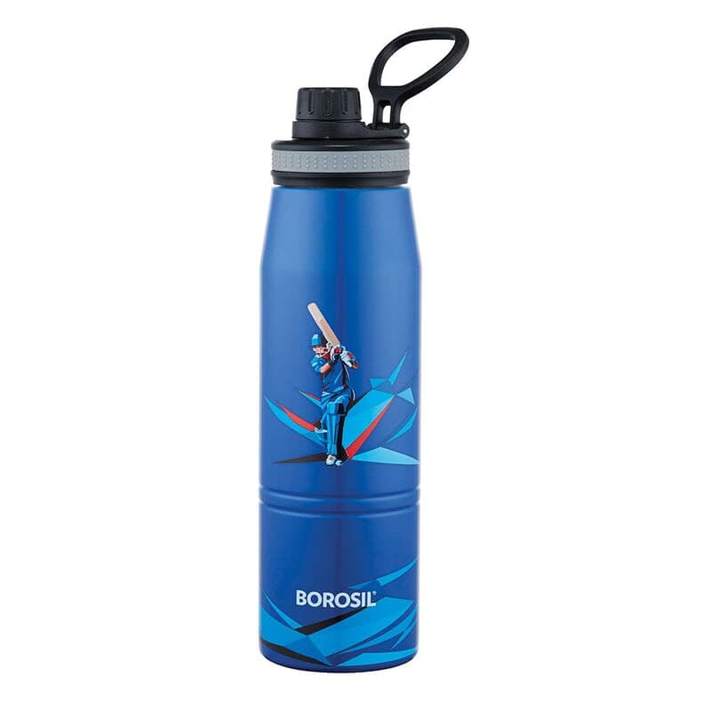 Borosil Stainless Steel Hydra Gosport Cricket - Vacuum Insulated Flask Water Bottle, 900 Milliliters Borosil Stainless Steel Hydra Gosport Cricket - Vacuum Insulated Flask Water Bottle, 900 Milliliters