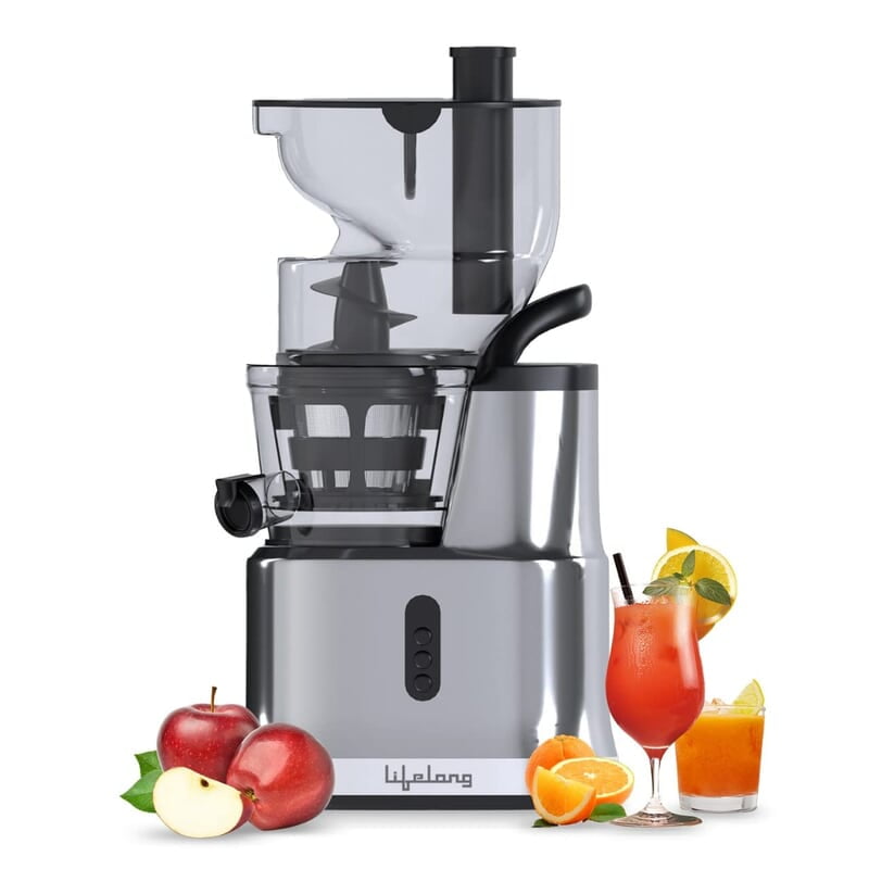 Lifelong Cold Press Juicer Blender 200 W, Slow Juicer Cold Pressed - Fruit & Vegetable Juicer Lifelong Cold Press Juicer Blender 200 W, Slow Juicer Cold Pressed - Fruit & Vegetable Juicer