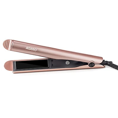 AGARO Hair Straightener&Curler, 2-In-1 Twist Angled Ceramic Coated Floating Plates
