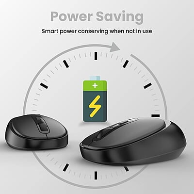 Portronics Toad 27 Wireless Mouse, Silent Buttons, 2.4 GHz with USB Nano Dongle for PC/Mac/Laptop, Auto Power saving Mode, Adjustable DPI Button Portronics Toad 27 Wireless Mouse, Silent Buttons, 2.4 GHz with USB Nano Dongle for PC/Mac/Laptop, Auto Power saving Mode, Adjustable DPI Button