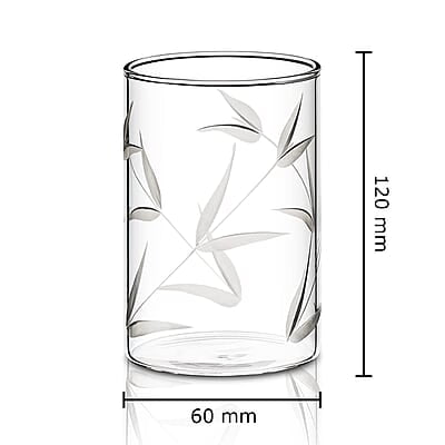 Borosil 350 ml Set of 6 pcs Bouquet Vision Transparent Drinking Glass | Borosilicate Glass Tumblers for Water, Cold Drinks, Juice| Flame Proof, Microwave & Dishwasher Safe | for Daily use & Gifting Borosil 350 ml Set of 6 pcs Bouquet Vision Transparent Drinking Glass | Borosilicate Glass Tumblers for Water, Cold Drinks, Juice| Flame Proof, Microwave & Dishwasher Safe | for Daily use & Gifting