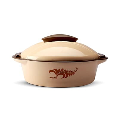 Milton Crisp Dlx 1200 Insulated Inner Steel Casserole, 1.05 Litres Brown