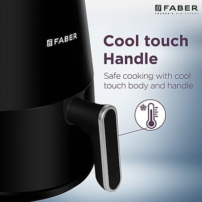 Faber 1300W, 2Liter Hot Air Fryer (FAF 2.0 BK) Black, Small Faber 1300W, 2Liter Hot Air Fryer (FAF 2.0 BK) Black, Small