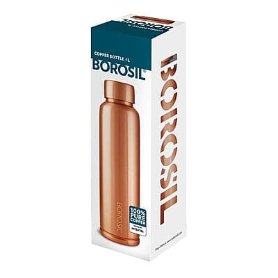 Borosil Copper Water Bottle, 1 Litre, Bottle Cleaner