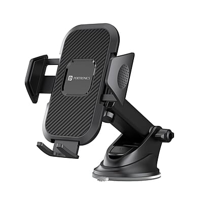 Portronics Clamp M Car Mobile Holder with 360° Rotational, Strong Suction Cup, One Click Release Button Compatible with 4 to 6 inch Devices Portronics Clamp M Car Mobile Holder with 360° Rotational, Strong Suction Cup, One Click Release Button Compatible with 4 to 6 inch Devices