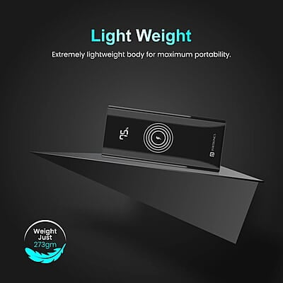 Portronics Power 10 10000 mAh 22.5 W PD Fast Charging 15W Li-Polymer Premium Edition Wireless Power Bank Portronics Power 10 10000 mAh 22.5 W PD Fast Charging 15W Li-Polymer Premium Edition Wireless Power Bank
