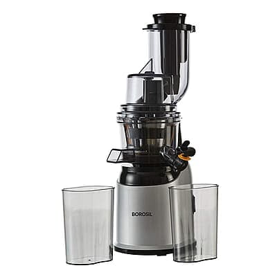 Borosil Health Pro Cold Press Slow Juicer, Portable Slow Juicer, Compact Design, For Fresh Fruits & Vegetables, 200 W Borosil Health Pro Cold Press Slow Juicer, Portable Slow Juicer, Compact Design, For Fresh Fruits & Vegetables, 200 W
