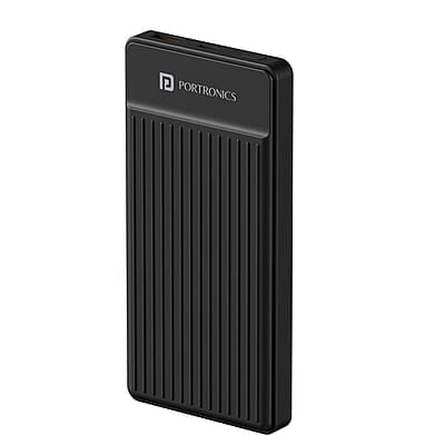 Portronics Luxcell B 10K 10000 mAh 22.5W Fast Charging Power Bank, Ultra Slim Power Bank with Mach USB-A Output, Type C PD Output Portronics Luxcell B 10K 10000 mAh 22.5W Fast Charging Power Bank, Ultra Slim Power Bank with Mach USB-A Output, Type C PD Output