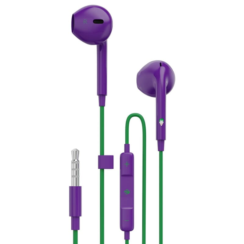 ZEBRONICS DC Joker Edition Buds 30 3.5mm Stereo Wired in Ear Earphone with Inline Microphone for Calling, Volume Control, Multifunction Button, 14mm Drivers, Stylish eartip Design ZEBRONICS DC Joker Edition Buds 30 3.5mm Stereo Wired in Ear Earphone with Inline Microphone for Calling, Volume Control, Multifunction Button, 14mm Drivers, Stylish eartip Design