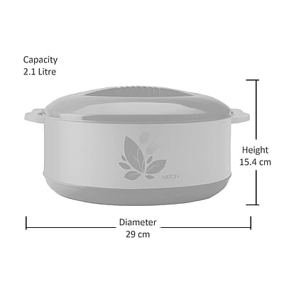 MILTON New Orchid 2000 Inner Steel Casserole, 2100 ml MILTON New Orchid 2000 Inner Steel Casserole, 2100 ml
