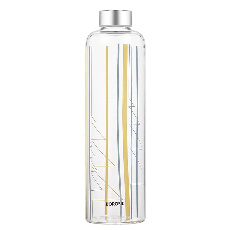 Borosil Artisan Series Sintra 1000ml Narrow Mouth Glass Bottle with Metal Lid | 100% Borosilicate, Fridge Safe, Leakproof, Easy to Carry | Store Water, Lassi, Juice, Smoothies | Dishwasher Safe Borosil Artisan Series Sintra 1000ml Narrow Mouth Glass Bottle with Metal Lid | 100% Borosilicate, Fridge Safe, Leakproof, Easy to Carry | Store Water, Lassi, Juice, Smoothies | Dishwasher Safe
