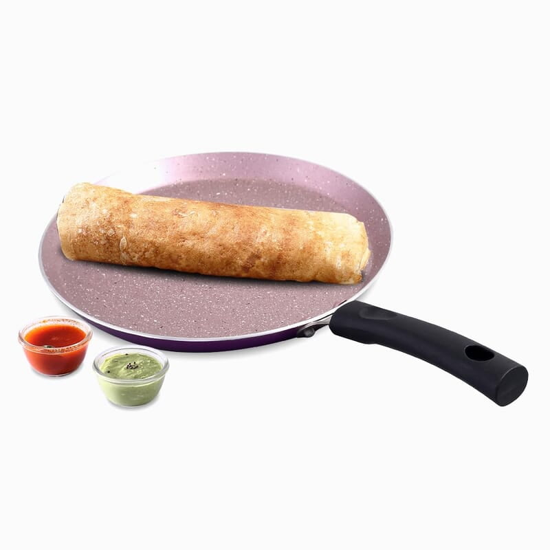 Wonderchef Valencia Non-Stick 28 Cm Dosa Tawa Cool Touch Bakelite Handle Wonderchef Valencia Non-Stick 28 Cm Dosa Tawa Cool Touch Bakelite Handle