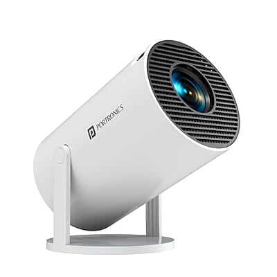 Portronics Beem 440 Smart LED Projector with 720p HD Resolution 2000 Lumens, Screen Mirroring, 3 Watts Speaker