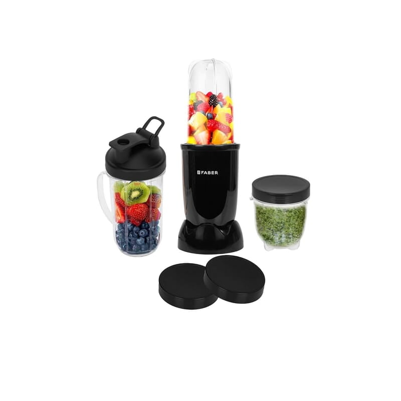 Faber Sportz Blender FSB 3-in-1 Nutrifit Nero Mixer Grinder Blender 400W 100% Copper Motor Faber Sportz Blender FSB 3-in-1 Nutrifit Nero Mixer Grinder Blender 400W 100% Copper Motor