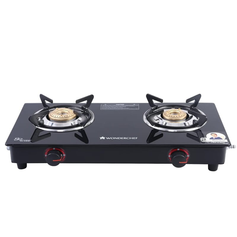 Wonderchef Platinum Plus 2 Burner Auto Glass Cooktop 6mm Toughened Glass Auto Ignition Wonderchef Platinum Plus 2 Burner Auto Glass Cooktop 6mm Toughened Glass Auto Ignition