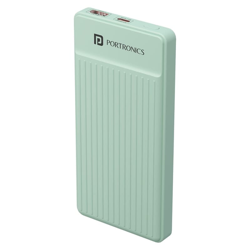 Portronics Luxcell B 10K 10000 mAh 22.5W Fast Charging Power Bank, Ultra Slim Power Bank with Mach USB-A Output, Type C PD Output Portronics Luxcell B 10K 10000 mAh 22.5W Fast Charging Power Bank, Ultra Slim Power Bank with Mach USB-A Output, Type C PD Output