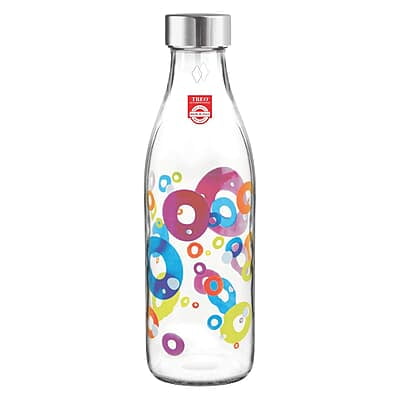 Treo by Milton Ivory Premium Glass Printed Bottle 1000 ml, 1 Pc Treo by Milton Ivory Premium Glass Printed Bottle 1000 ml, 1 Pc