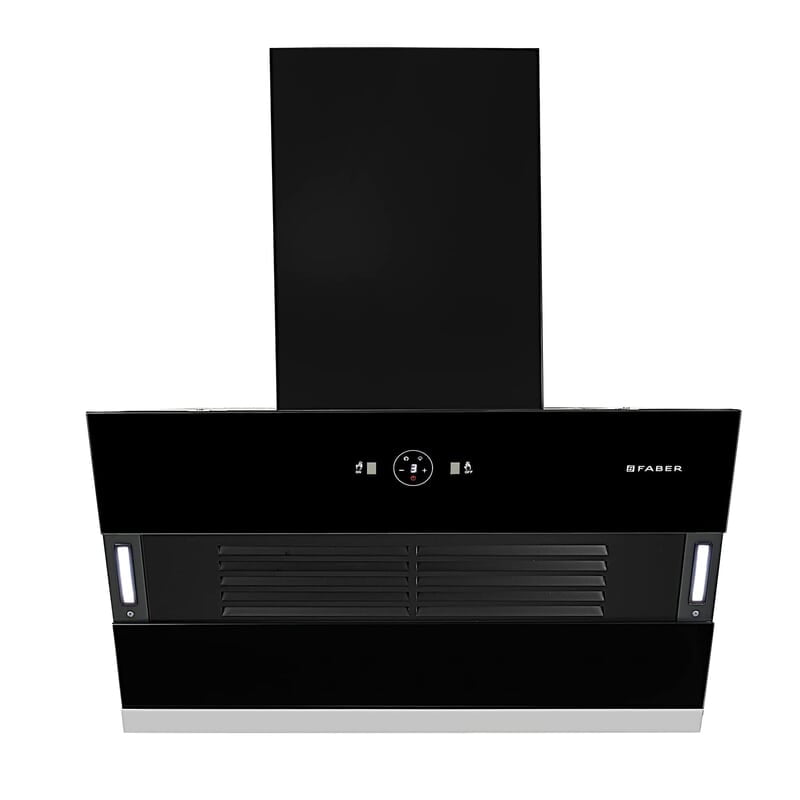 Faber 75 cm 1200 m3/hr Slant, Filterless Auto Clean Chimney talian Design (HOOD VERTIGO FL SC AC BK 75 Faber 75 cm 1200 m3/hr Slant, Filterless Auto Clean Chimney talian Design (HOOD VERTIGO FL SC AC BK 75