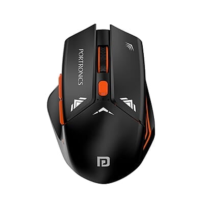 Portronics Vader Pro Wireless Gaming Mouse with 2.4 GHz Receiver, 6 Buttons, Thumb Support, High-Precision Tracking, Ergonomic Comfort, Adjustable Optical DPI for Laptop, PC, Mac Portronics Vader Pro Wireless Gaming Mouse with 2.4 GHz Receiver, 6 Buttons, Thumb Support, High-Precision Tracking, Ergonomic Comfort, Adjustable Optical DPI for Laptop, PC, Mac