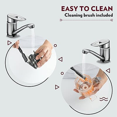 Borosil Easy Juice Cold Press Slow Juicer, Portable Slow Juicer, Compact Design, Less Oxidation, For Fresh Fruits & Vegetables, 130 W Borosil Easy Juice Cold Press Slow Juicer, Portable Slow Juicer, Compact Design, Less Oxidation, For Fresh Fruits & Vegetables, 130 W