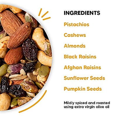 EAT BETTER CO - Premium Nut Mix - Roasted - Pistachios Cashews, Almonds, Golden & Black Raisins | Mixed Nuts & Dry Fruits | 200 gm value pack (Trail Mix - 250 gm) EAT BETTER CO - Premium Nut Mix - Roasted - Pistachios Cashews, Almonds, Golden & Black Raisins | Mixed Nuts & Dry Fruits | 200 gm value pack (Trail Mix - 250 gm)
