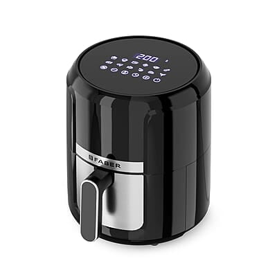 Faber 4L 1350W Digital Air Fryer Fry, Bake, Roast, Toast, Defrost, Grill & Reheat 12-Preset Menu Faber 4L 1350W Digital Air Fryer Fry, Bake, Roast, Toast, Defrost, Grill & Reheat 12-Preset Menu