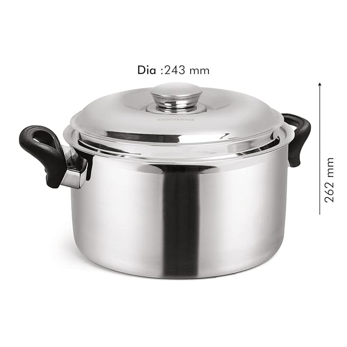 "Signora Ware Therma Casserole with Handle & Steel Lid 3 Liter "Signora Ware Therma Casserole with Handle & Steel Lid 3 Liter