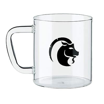Borosil  Capricon Glass Mug - 1 Piece, Transparent, 305Ml