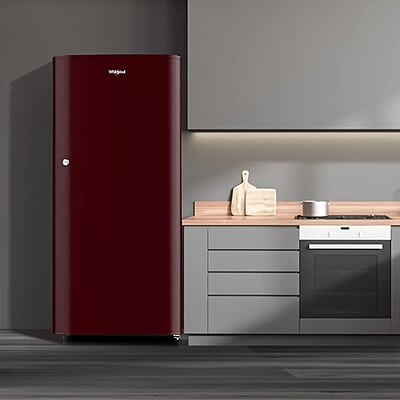 Whirlpool 184 L 2 Star Single Door Refrigerator SHERRY WINE-Z, Red, 2023 Model Whirlpool 184 L 2 Star Single Door Refrigerator SHERRY WINE-Z, Red, 2023 Model