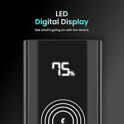 Portronics Power 10 10000 mAh 22.5 W PD Fast Charging 15W Li-Polymer Premium Edition Wireless Power Bank Portronics Power 10 10000 mAh 22.5 W PD Fast Charging 15W Li-Polymer Premium Edition Wireless Power Bank