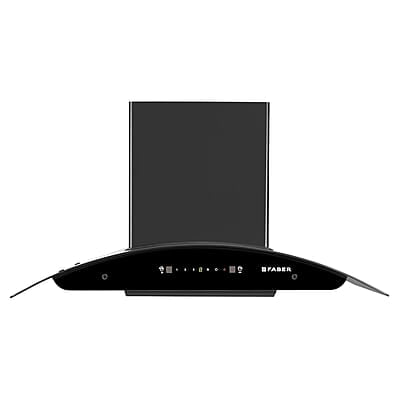 Faber 90cm 1400 m³/hr Autoclean Kitchen Chimney Broad Body Curved Glass Filterless Touch & Gesture Control Faber 90cm 1400 m³/hr Autoclean Kitchen Chimney Broad Body Curved Glass Filterless Touch & Gesture Control