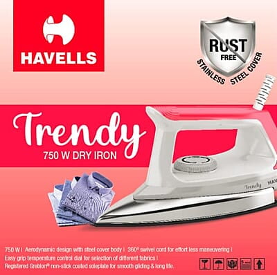 Havells Trendy 750 watt Dry Iron Havells Trendy 750 watt Dry Iron