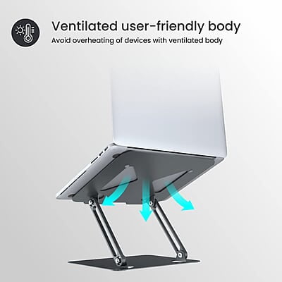 Portronics My Buddy K7 Portable Laptop Stand Ventilated Board for Laptop Cooling Multiple Adjustable Angles Portronics My Buddy K7 Portable Laptop Stand Ventilated Board for Laptop Cooling Multiple Adjustable Angles