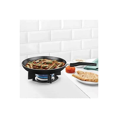 Borosil Granito Non-Stick Fry Pan3L, Induction Friendly, Granite Finish, PFOA-Free,26 cm Diameter, Black