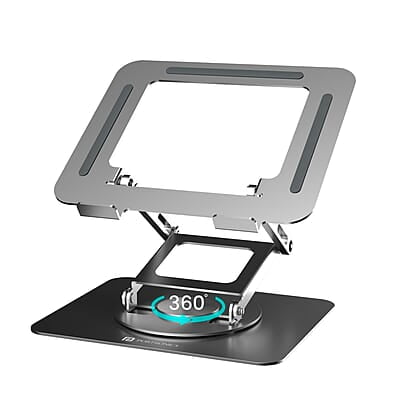Portronics My Buddy K11 Pro Metal Laptop Stand with 360° Rotation, Adjustable Height