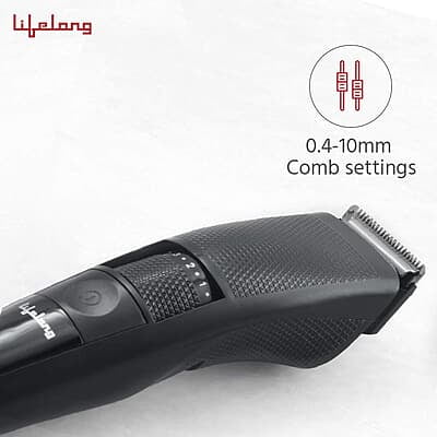 Lifelong Beard Trimmer for Men Quick Charge (2 Hours) | Runtime: 60 Mins 20 Length Settings Lifelong Beard Trimmer for Men Quick Charge (2 Hours) | Runtime: 60 Mins 20 Length Settings