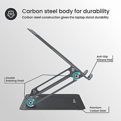 Portronics My Buddy K7 Portable Laptop Stand Ventilated Board for Laptop Cooling Multiple Adjustable Angles Portronics My Buddy K7 Portable Laptop Stand Ventilated Board for Laptop Cooling Multiple Adjustable Angles