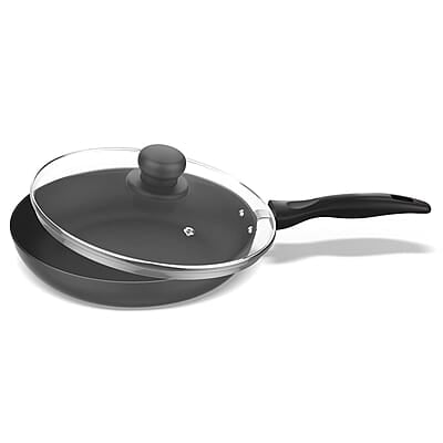 Preethi Dura Collection Non Stick Fry Pan, 24 cm, with Glass Lid, Gas & Induction Compatible Preethi Dura Collection Non Stick Fry Pan, 24 cm, with Glass Lid, Gas & Induction Compatible