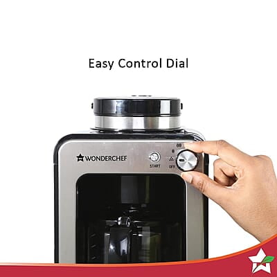 Wonderchef Regalia Bean-to-Cup Brew Coffee Maker with Grinder Get Fresh Aromatic Powder Wonderchef Regalia Bean-to-Cup Brew Coffee Maker with Grinder Get Fresh Aromatic Powder