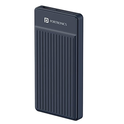 Portronics Luxcell B12 10,000mAh Ultra Slim Power Bank 12W Output USB-A Output Port & Type C Input Port Portronics Luxcell B12 10,000mAh Ultra Slim Power Bank 12W Output USB-A Output Port & Type C Input Port